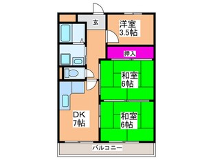 グレ－ス南住吉の物件間取画像